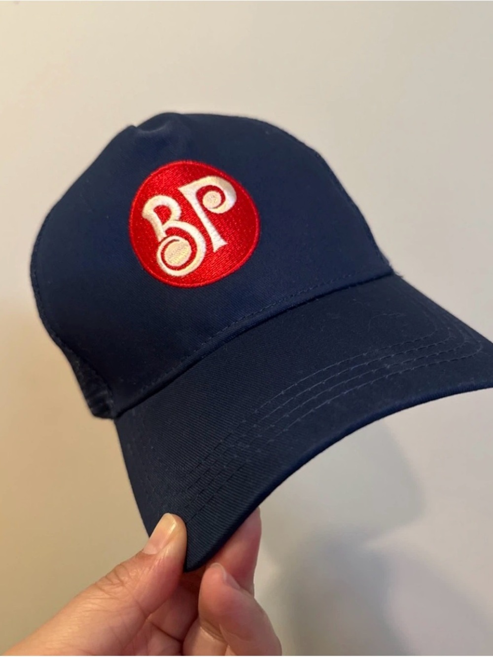 Navy Baseball Cap Boston pizza
